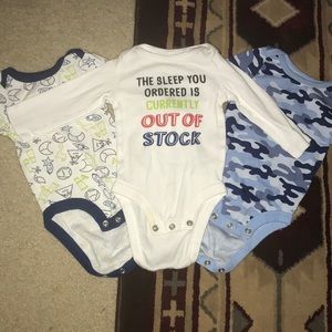 Funny baby onesies size 0-3